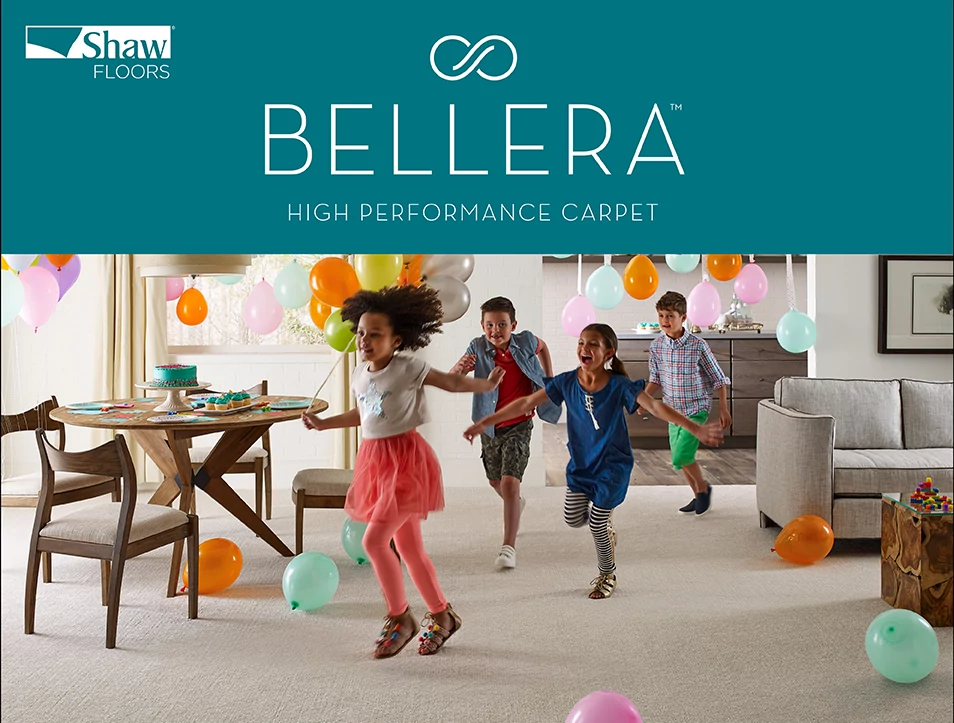 Bellera carpet promo image of kids birthday party - Carpet installation services from Carpet Plus in the Worthington, MN area
