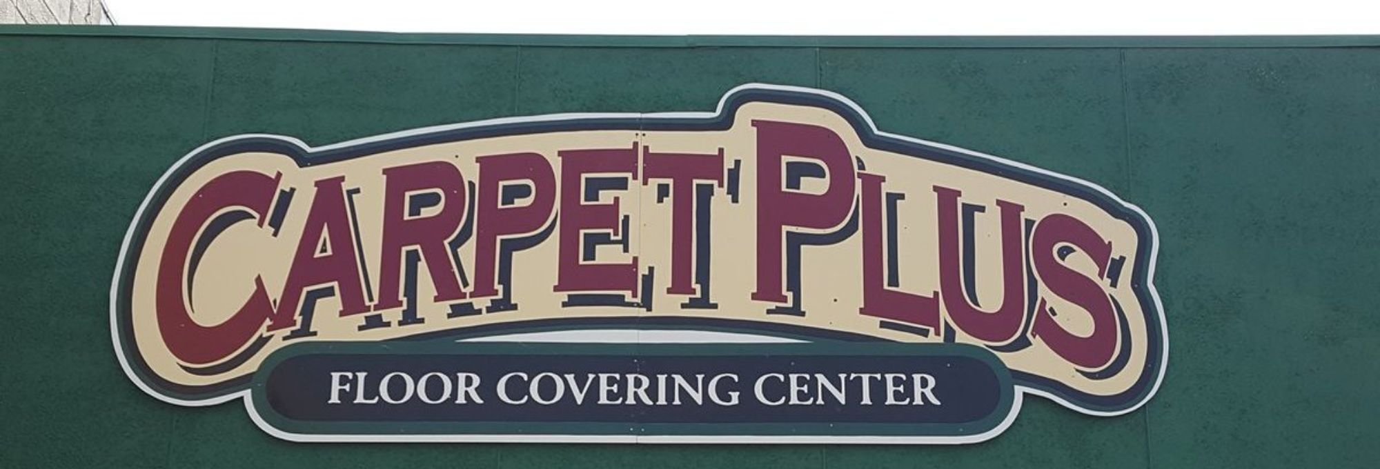 Carpet Plus Sign on storefront - Carpet Plus in the Worthington, MN area