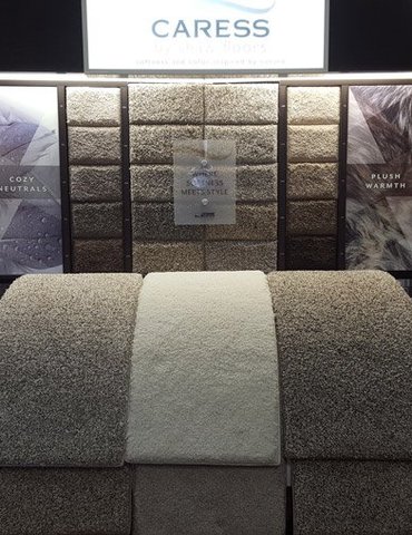 Flooring products in the showroom from Carpet Plus in the Worthington, MN area