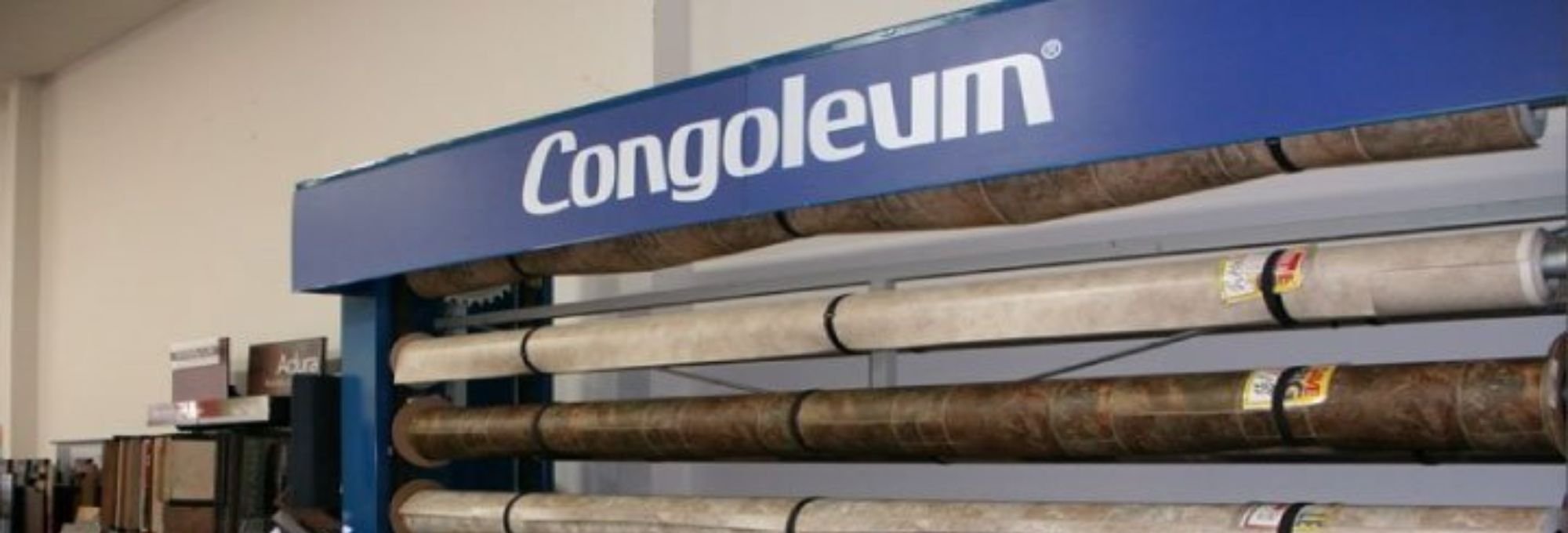 Congoleum stand from Carpet Plus in the Worthington, MN area