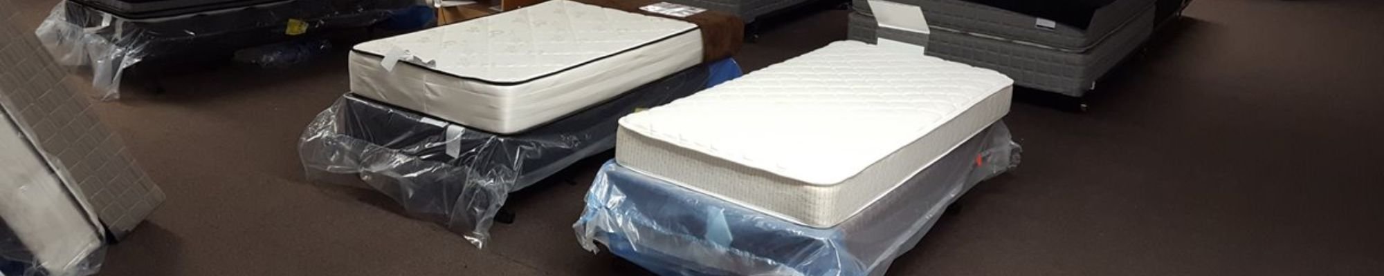 Mattresses in showroom from Carpet Plus in the Worthington, MN area