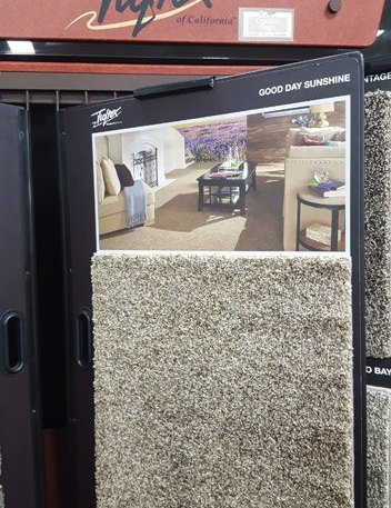 Flooring products in the showroom from Carpet Plus in the Worthington, MN area